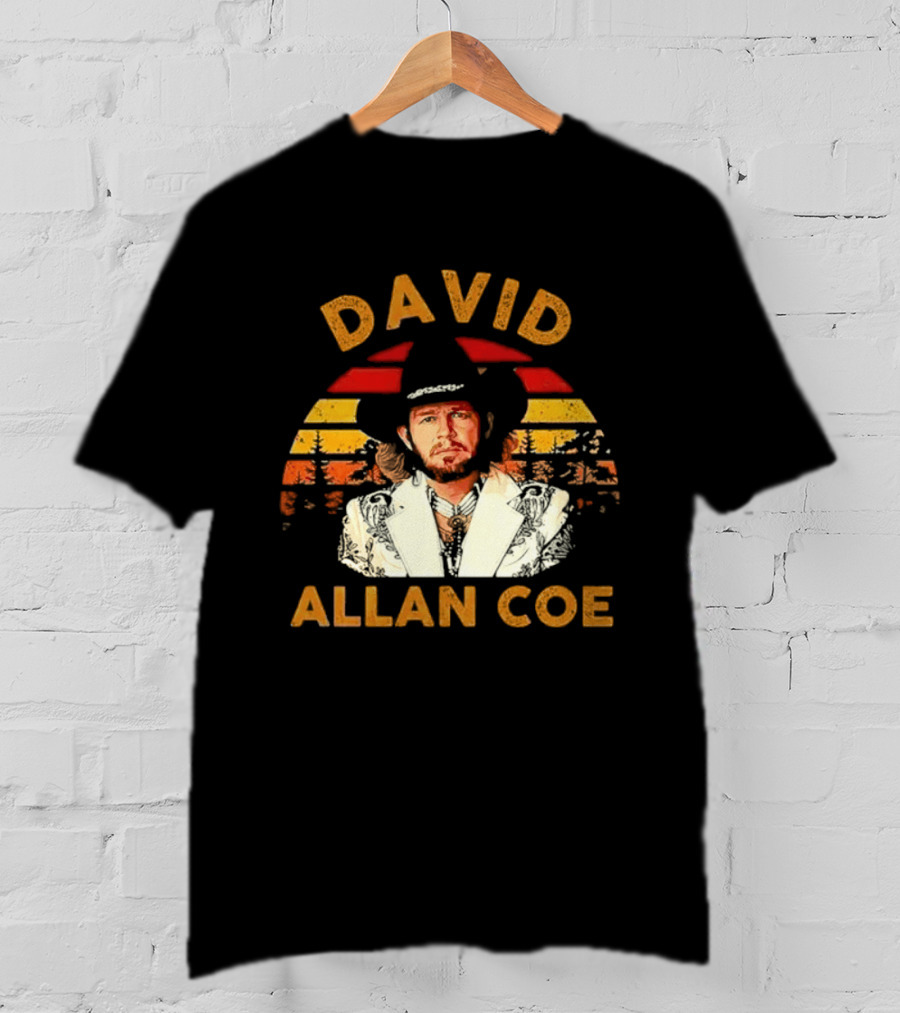 David Allan Coe Sunset Country Music T-Shirt
