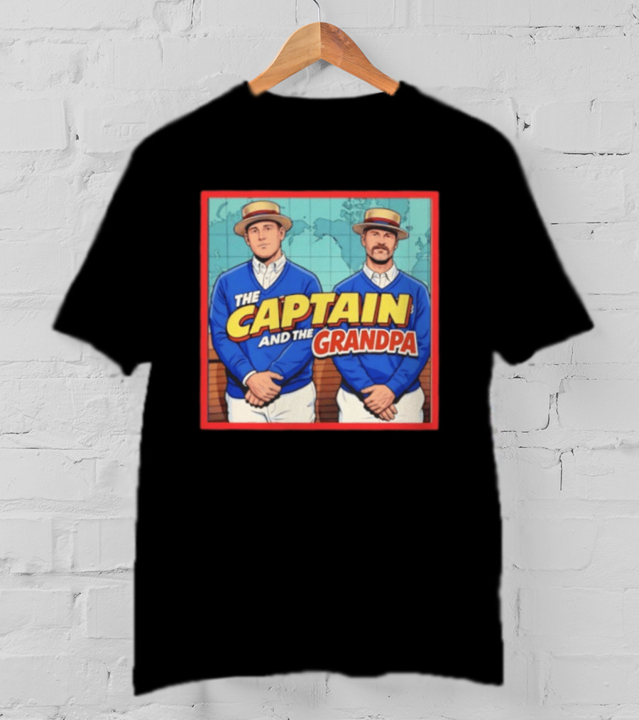 David Ross Anthony Rizzo The Captain And The Grandpa Chicago Cubs T-Shirt