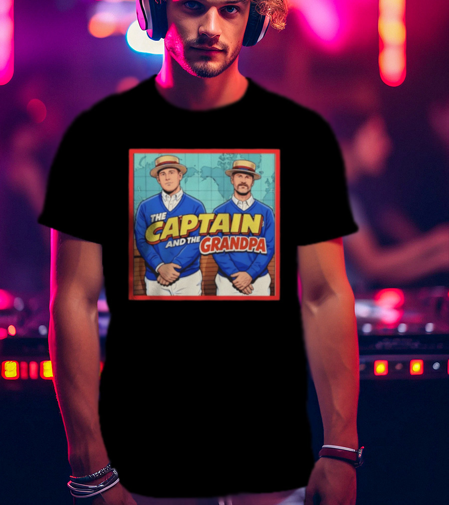 David Ross Anthony Rizzo The Captain And The Grandpa Chicago Cubs T-Shirt