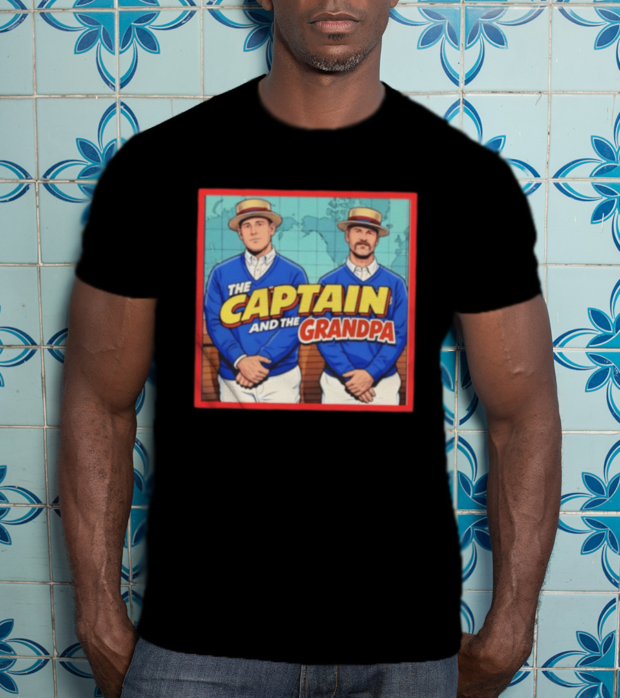 David Ross Anthony Rizzo The Captain And The Grandpa Chicago Cubs T-Shirt
