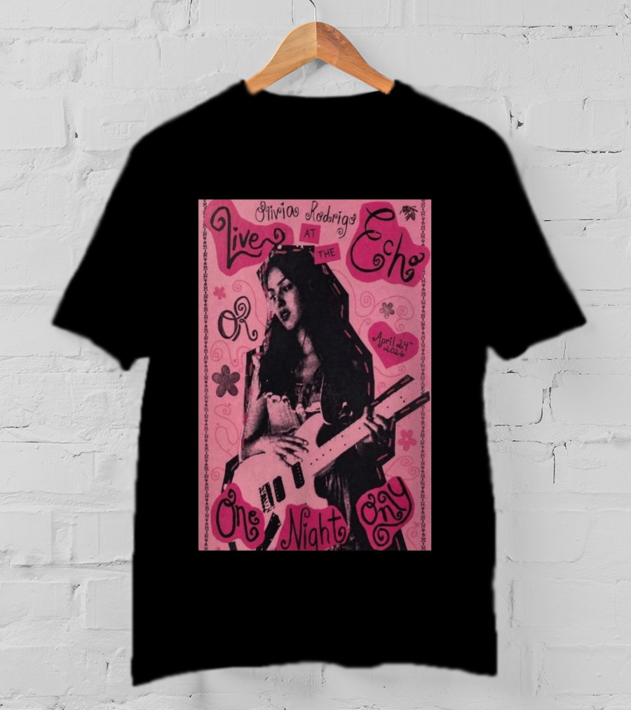 Olivia Rodrigo Live At The Echo April 24 2026 One Night Only T-Shirt