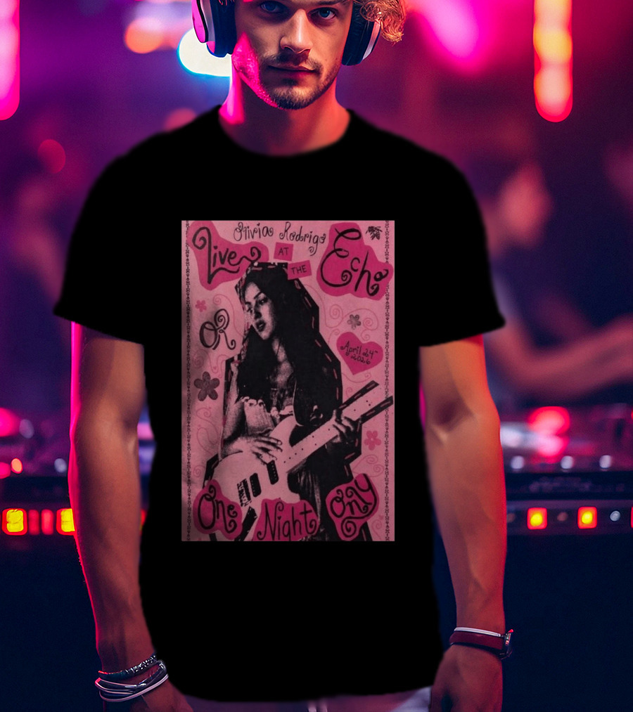 Olivia Rodrigo Live At The Echo April 24 2026 One Night Only T-Shirt