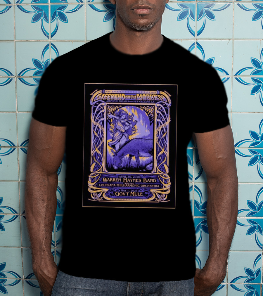 Weekend With Warren Haynes Band New Orleans Orpheum Theater April 30 May 1 2026 Louisiana Philharmonic Orchestra Gov't Mule T-Shirt