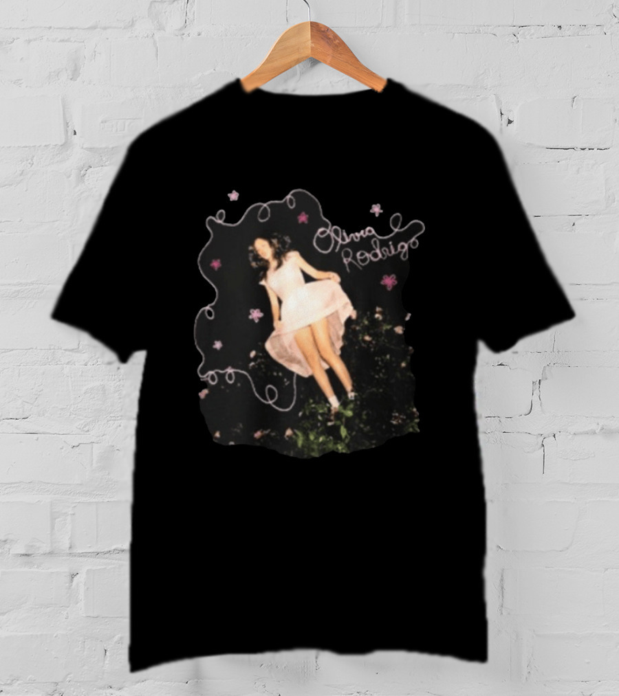 Olivia Rodrigo Youth Unraveled Tour Whimsical Pink Dress And Floral Visual T-Shirt