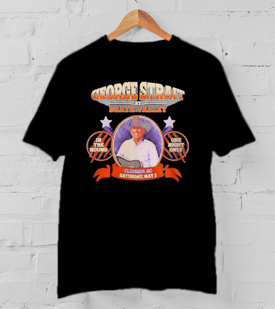 George Strait Live At Death Valley Clemson SC May 2 One Night Only In The Round T-Shirt