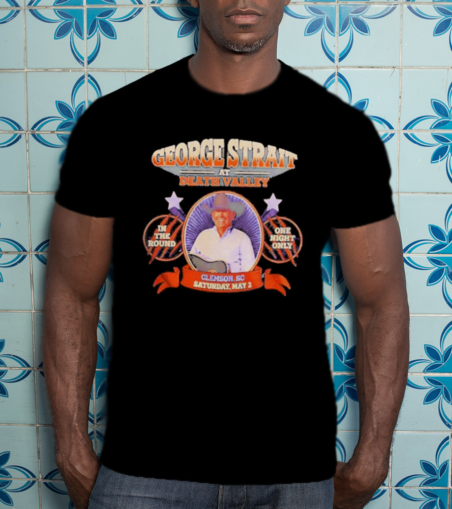 George Strait Live At Death Valley Clemson SC May 2 One Night Only In The Round T-Shirt