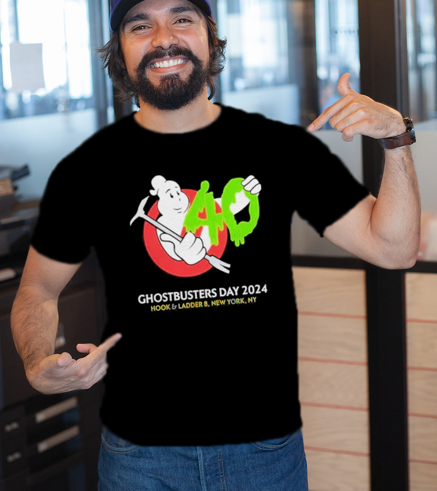 Ghostbusters Day 2024 40th Anniversary Hook Ladder 8 New York NY T-Shirt