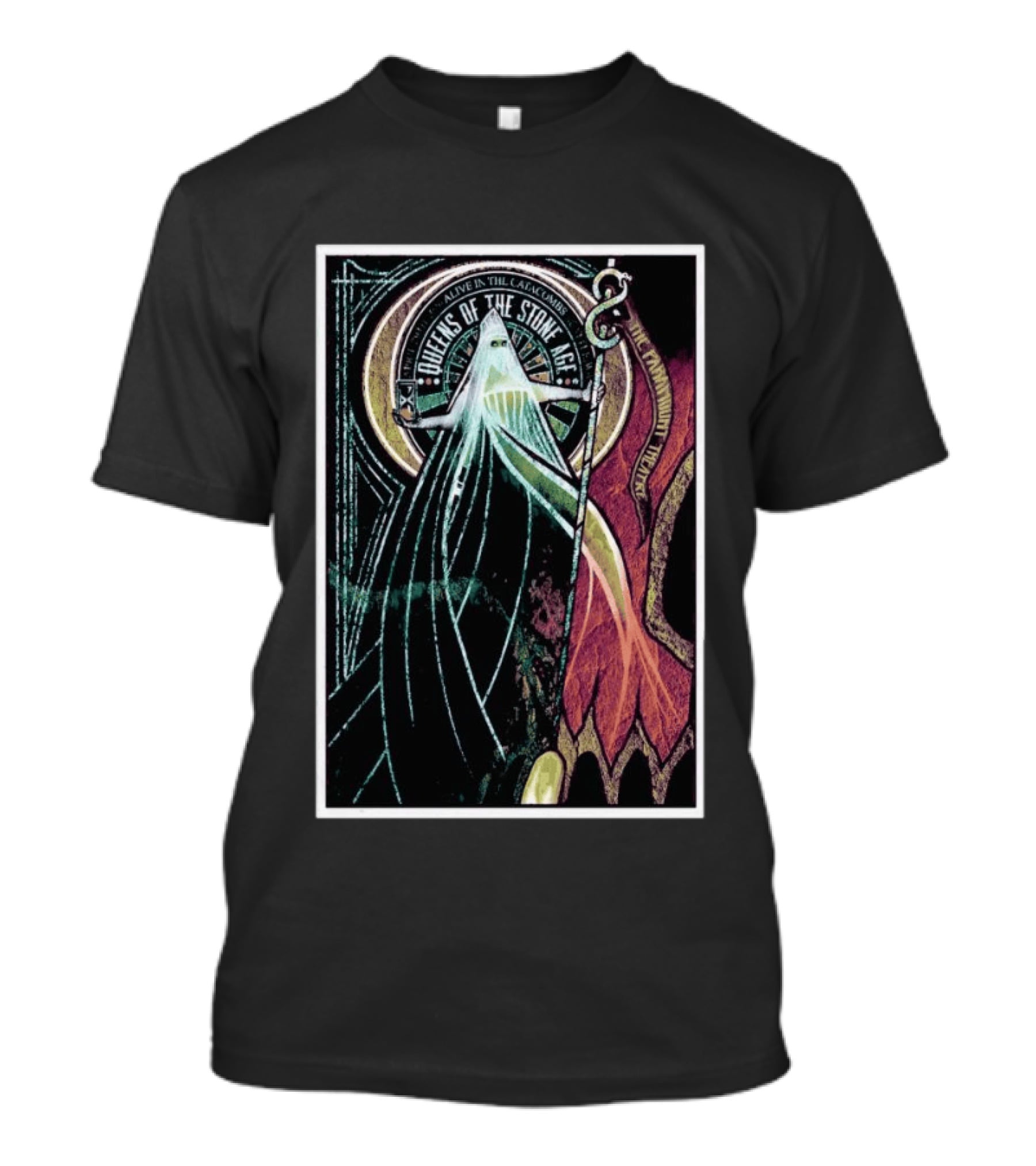 Queens Of The Stone Age Alive In The Catacombs Tour Seattle April 29 2026 T-Shirt