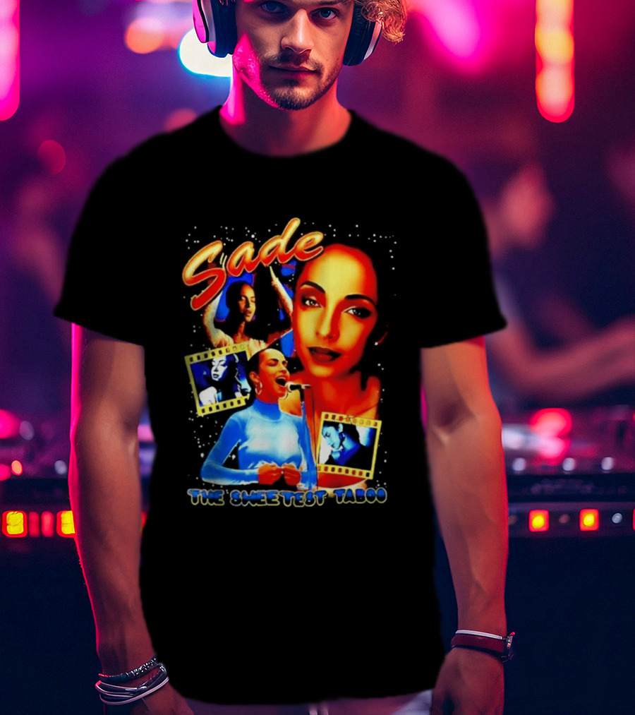 Sade The Sweetest Taboo Music Icon Montage T-Shirt