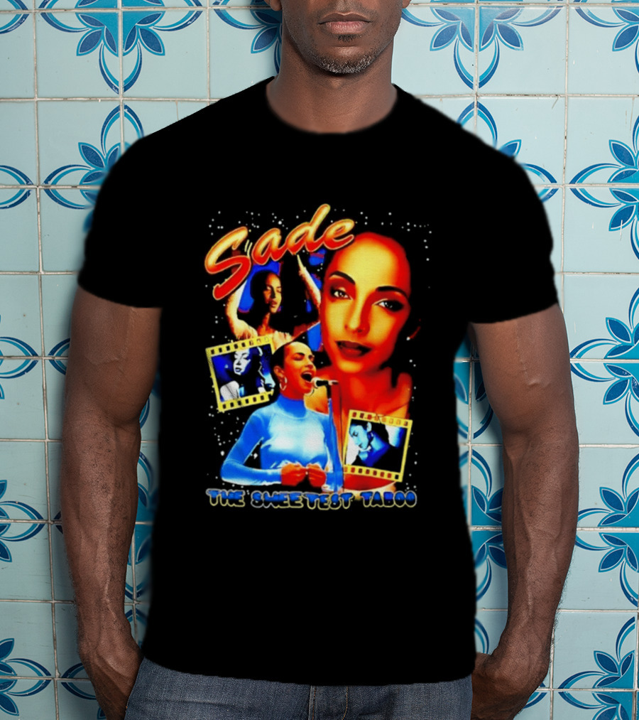 Sade The Sweetest Taboo Music Icon Montage T-Shirt