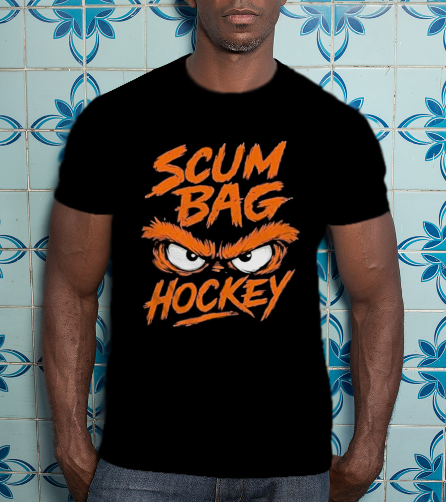 Scumbag Hockey Flyer Angry Eyes T-Shirt