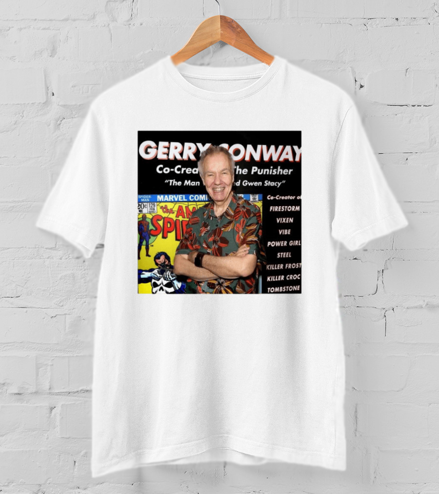 Gerry Conway Co Creator The Punisher Spider Man Comics Marvel Firestorm Vixen Power Girl T-Shirt