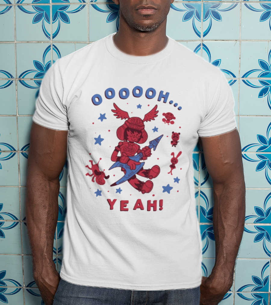 Oooooh Yeah Gitaroo Man You Won Wings Guitar Stars T-Shirt