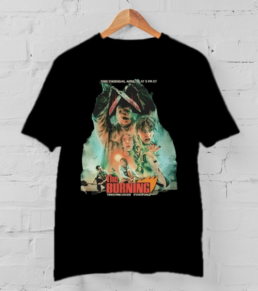 The Burning Cropsy's Revenge Horror Movie Timed Pre Order 5 Days Only T-Shirt