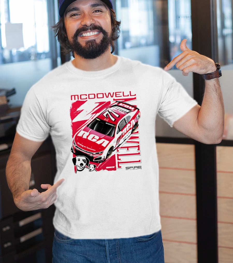 McDowell RCA 2026 Racing Car Number 34 Spire Motorsports T-Shirt
