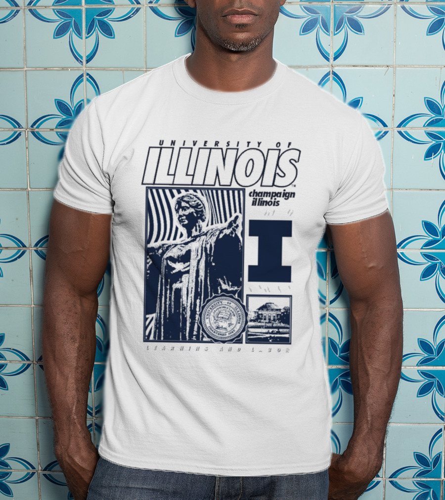 University Of Illinois Champaign Urbana Illinois Learning And Labor T-Shirt