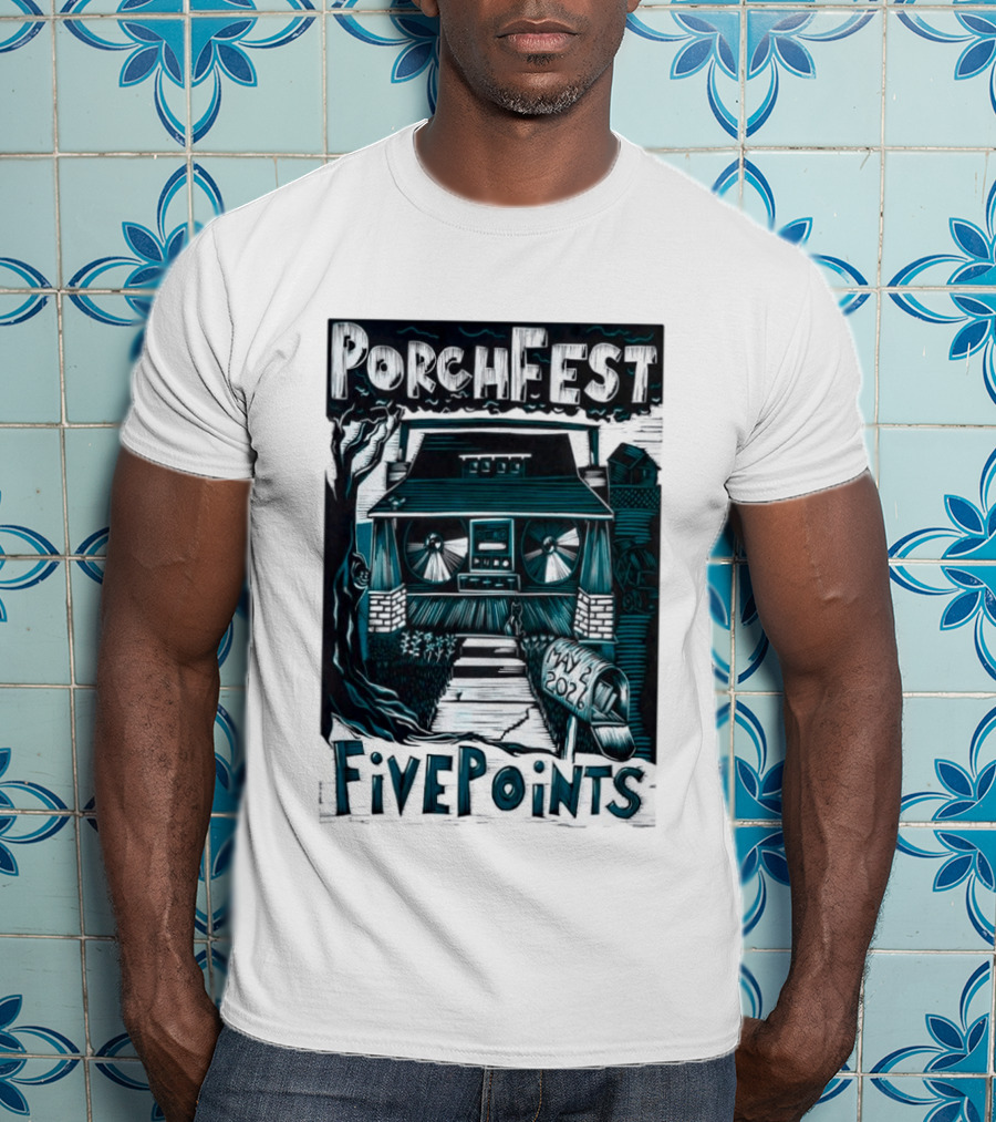 PorchFest FivePoints May 2026 Huntsville AL Music Event T-Shirt