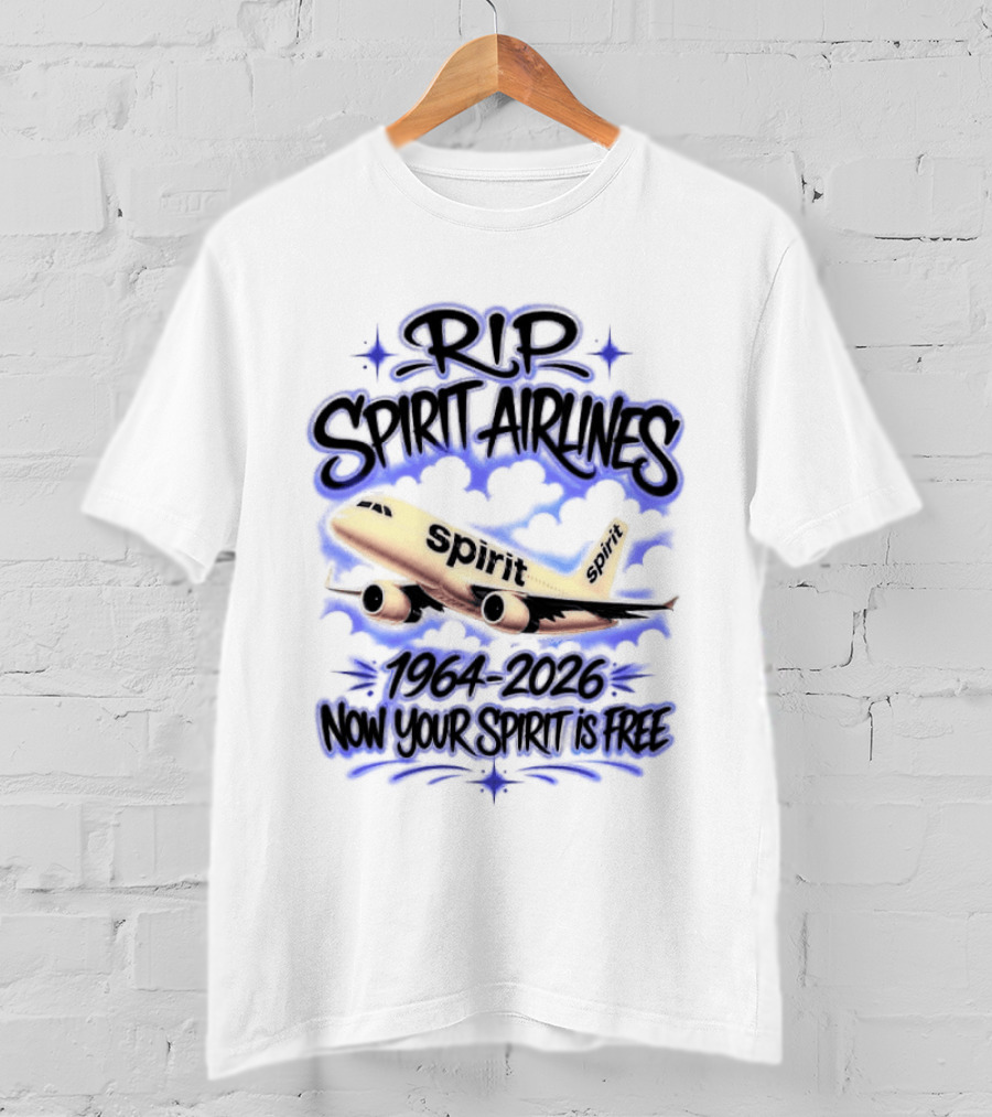 RIP Spirit Airlines 1964 2026 Now Your Spirit Is Free T-Shirt