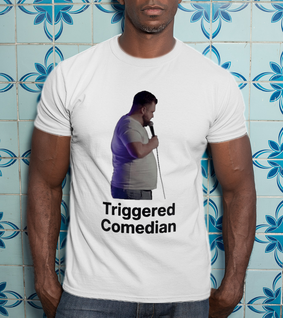 Triggered Comedian Stand Up Microphone Performance T-Shirt