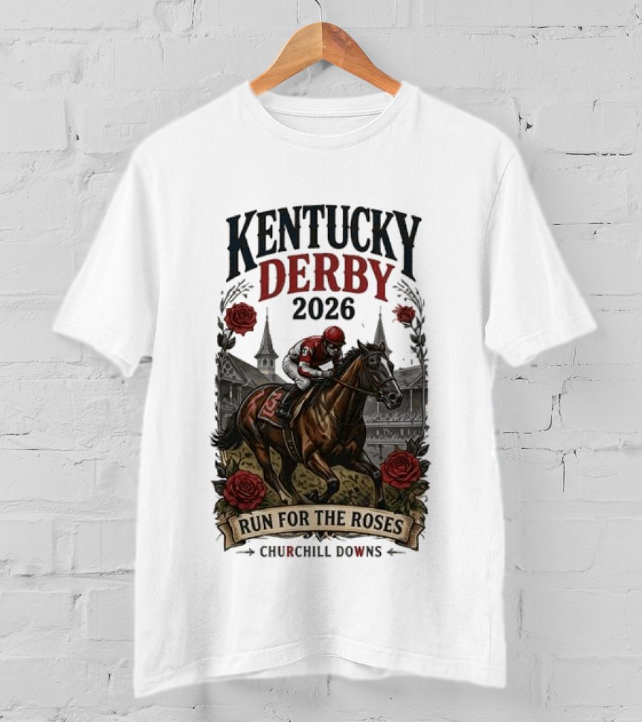 Kentucky Derby 2026 Run For The Roses Churchill Downs T-Shirt