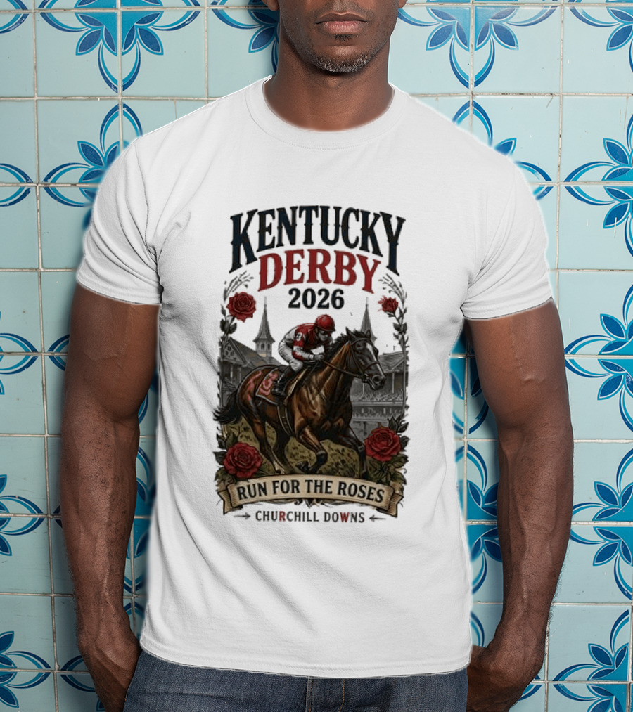 Kentucky Derby 2026 Run For The Roses Churchill Downs T-Shirt