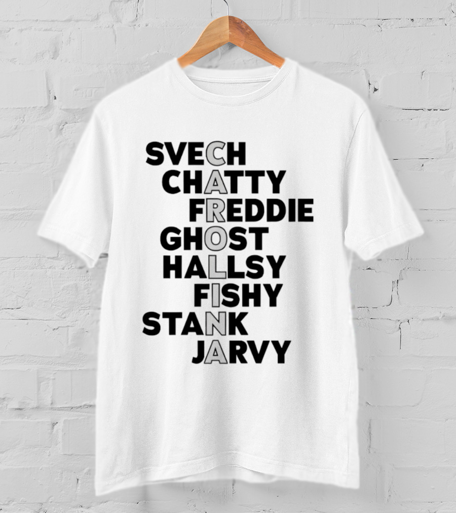 Carolina Hurricanes Svech Chatty Freddie Ghost Hallsy Fishy Stank Jarvy T-Shirt