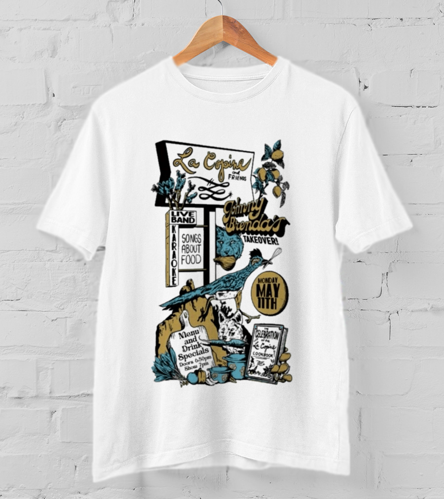 La Copine Voices Songs About Food Johnny Brenda's May 11 2026 T-Shirt