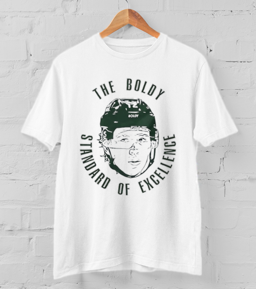 Matt Boldy The Boldy Standard Of Excellence Ice Hockey T-Shirt