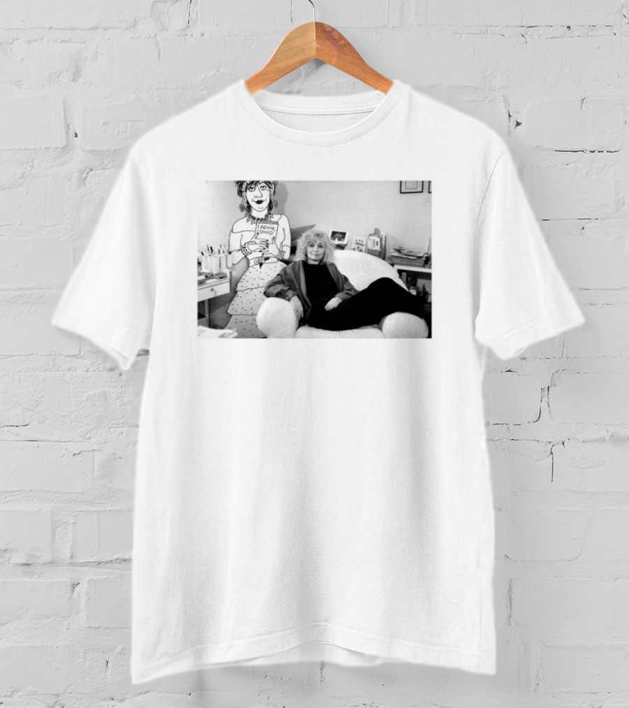 Nicole Hollander With Iconic Advice Lady Cartoon T-Shirt
