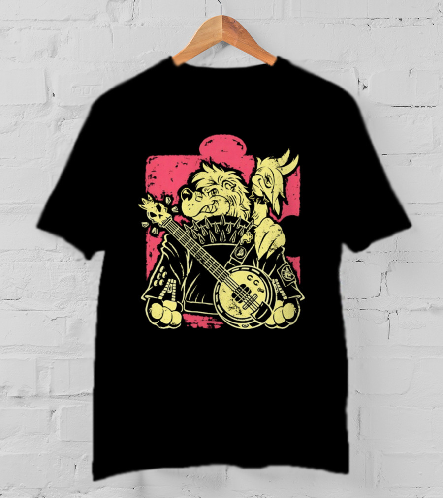 Banjo Kazooie Bluegrass Punk Energy Banjo Bear And Bird T-Shirt