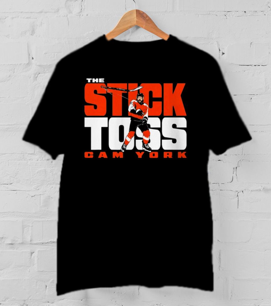 Cam York The Stick Toss Philadelphia Flyers Hockey NHL 2026 T-Shirt