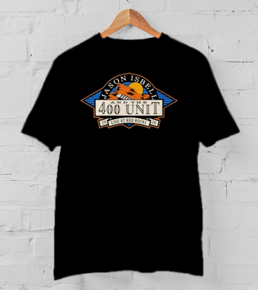 Jason Isbell 400 Unit Red Rocks August 2026 Event T-Shirt