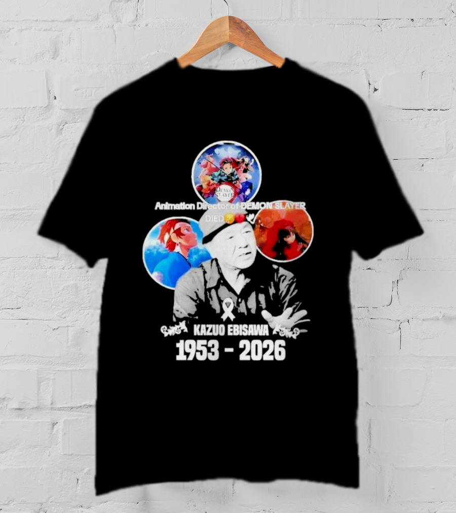 Kazuo Ebisawa 1953 2026 Animation Director Of Manga Slayer Died T-Shirt