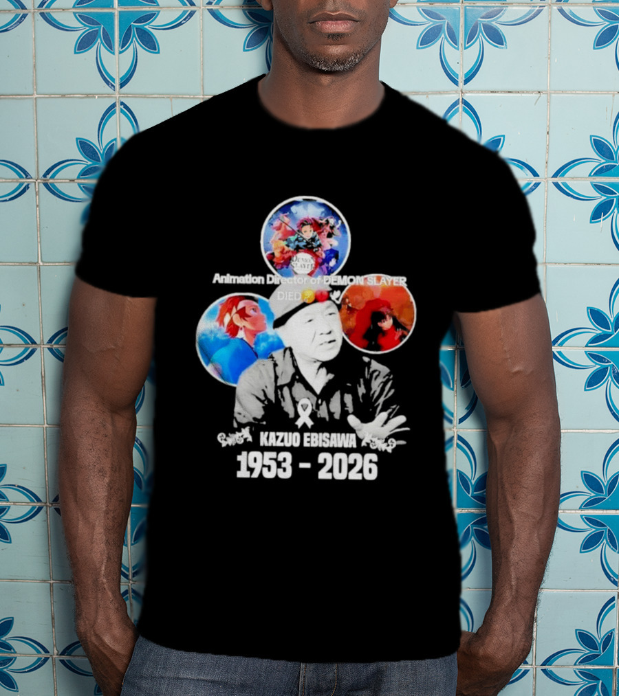 Kazuo Ebisawa 1953 2026 Animation Director Of Manga Slayer Died T-Shirt