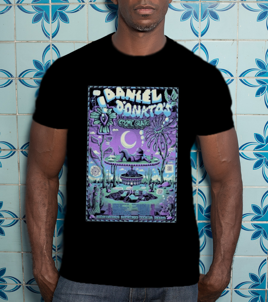 Daniel Donato Cosmic Country Horizons Spring Tour 2026 Psychedelic Landscape T-Shirt