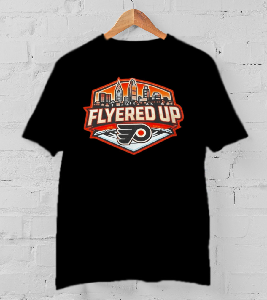 Flyered Up Philadelphia Flyers Skyline T-Shirt