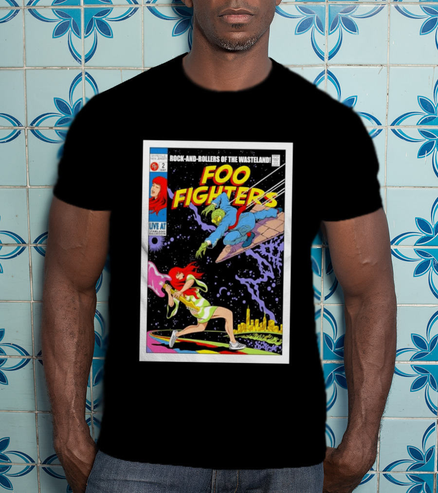 Foo Fighters Rock And Rollers Of The Wasteland Sayreville New Jersey Starland Ballroom May 2 2026 T-Shirt