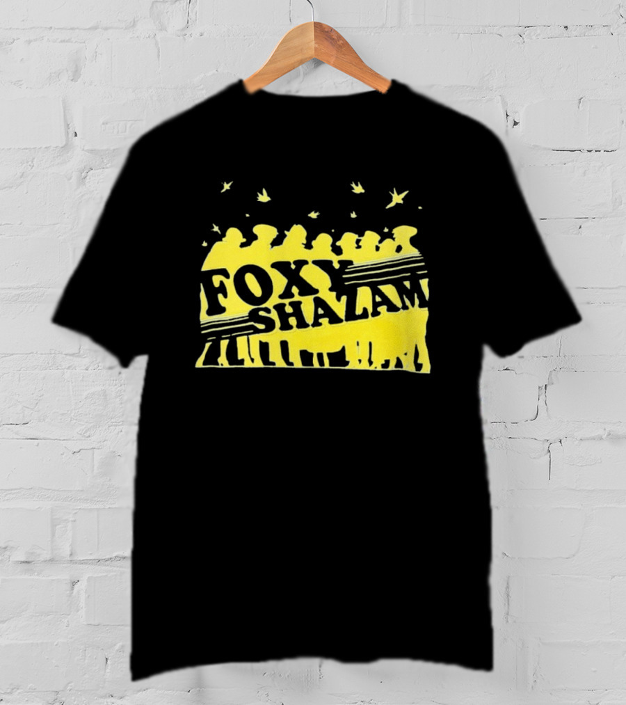 Foxy Shazam Yellow Silhouettes And Birds T-Shirt