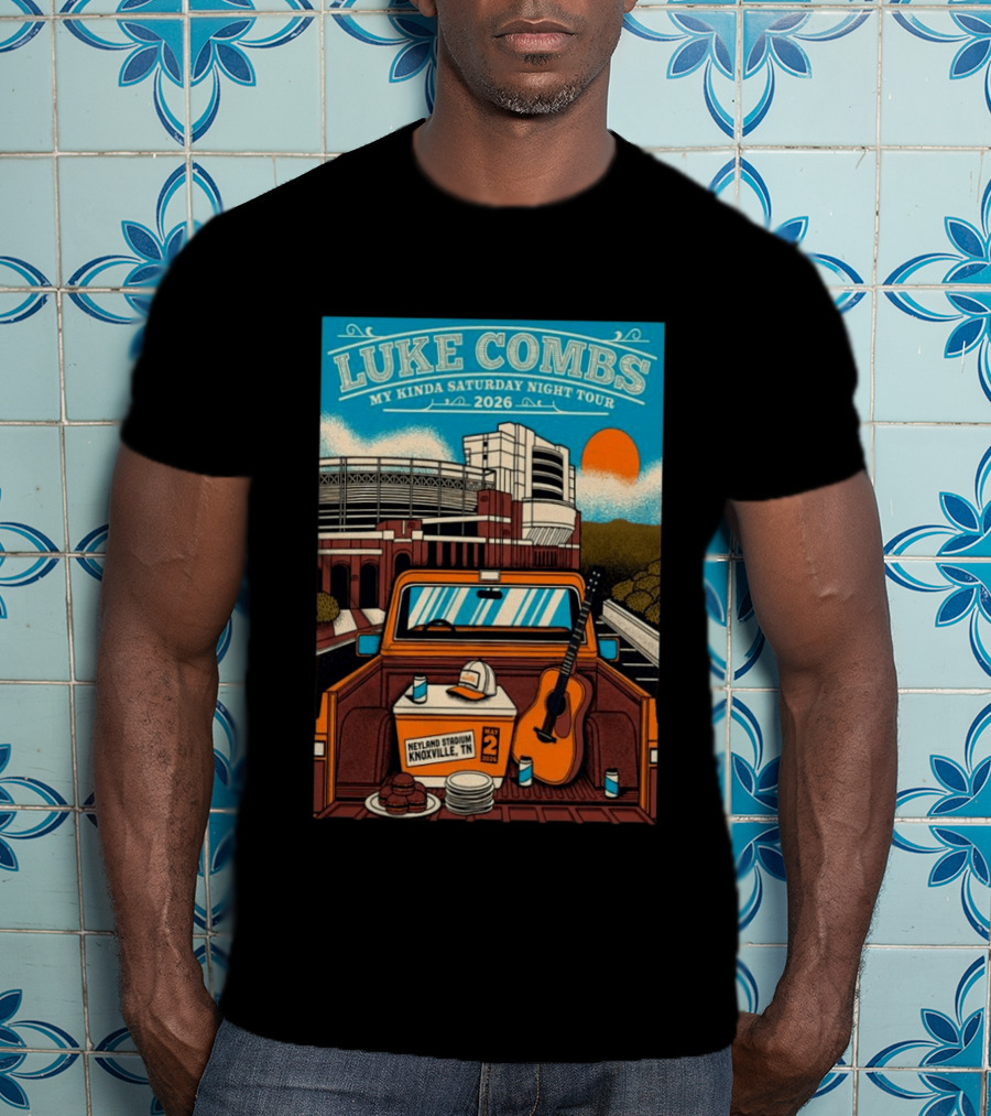 Luke Combs My Kinda Saturday Night Tour 2026 Neyland Stadium Knoxville TN May 02 T-Shirt
