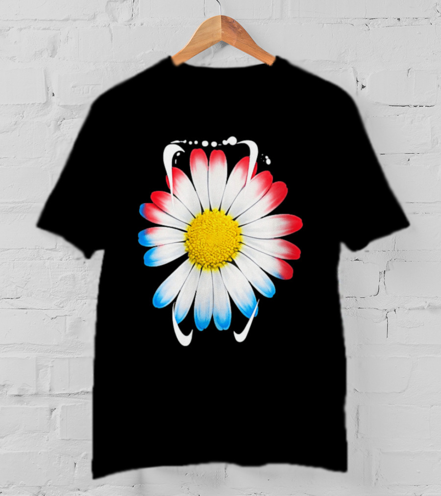 G Dragon Daisy Red Blue Petals T-Shirt