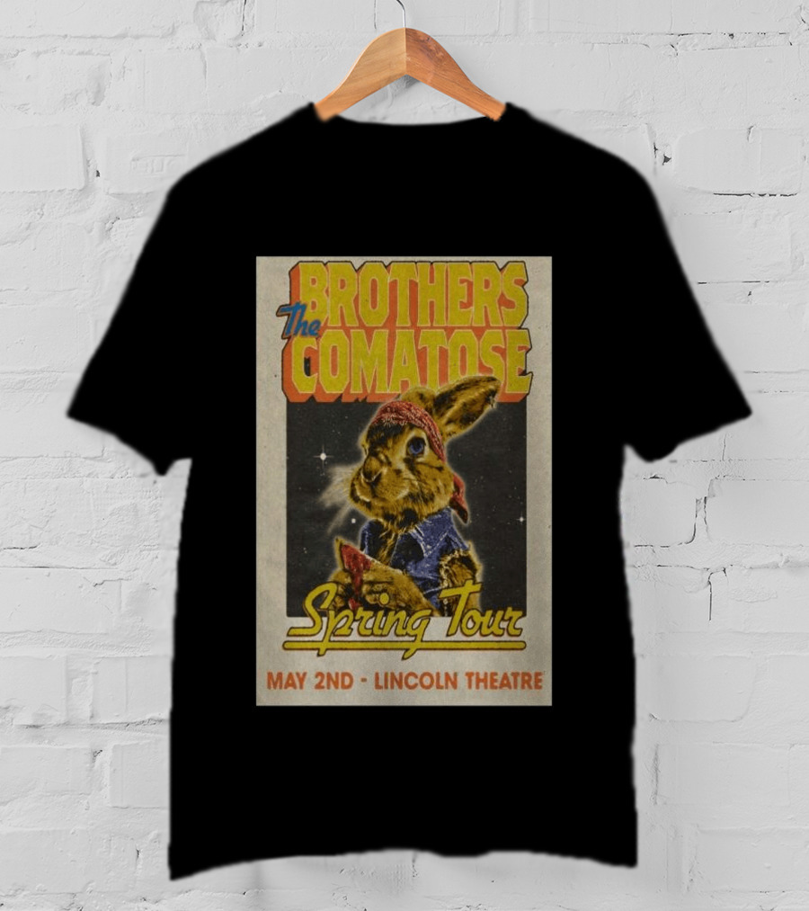 Brothers Comatose Spring Tour May 2nd Lincoln Theatre Rabbit Bandana T-Shirt