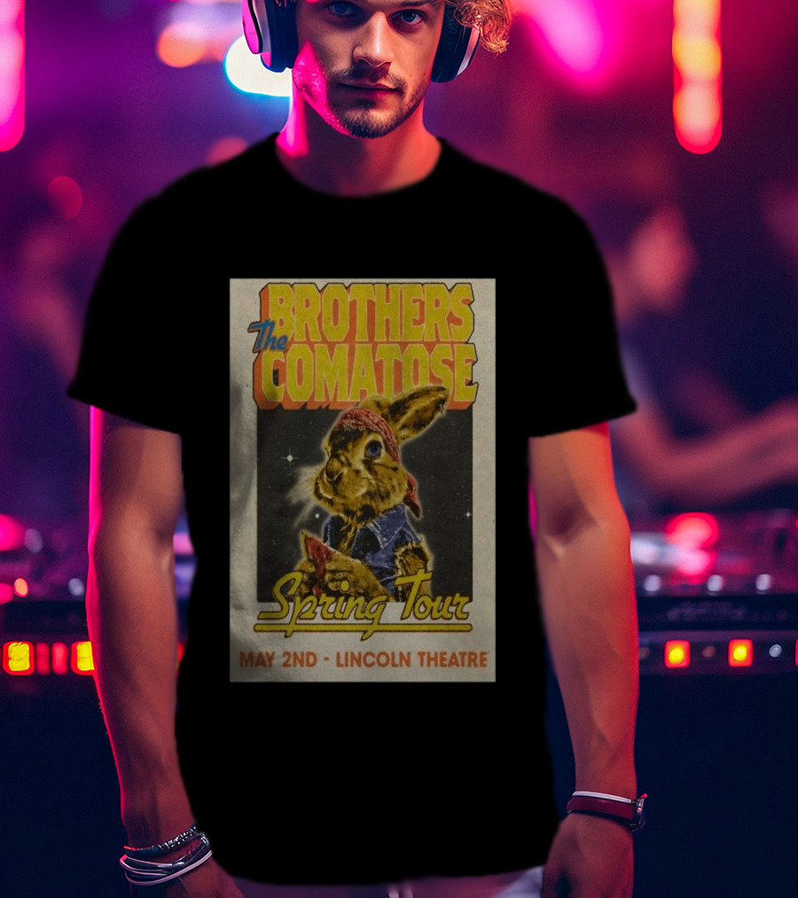 Brothers Comatose Spring Tour May 2nd Lincoln Theatre Rabbit Bandana T-Shirt