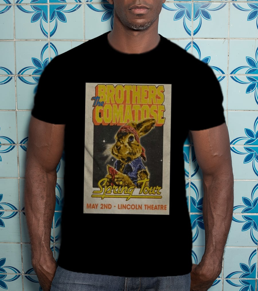Brothers Comatose Spring Tour May 2nd Lincoln Theatre Rabbit Bandana T-Shirt