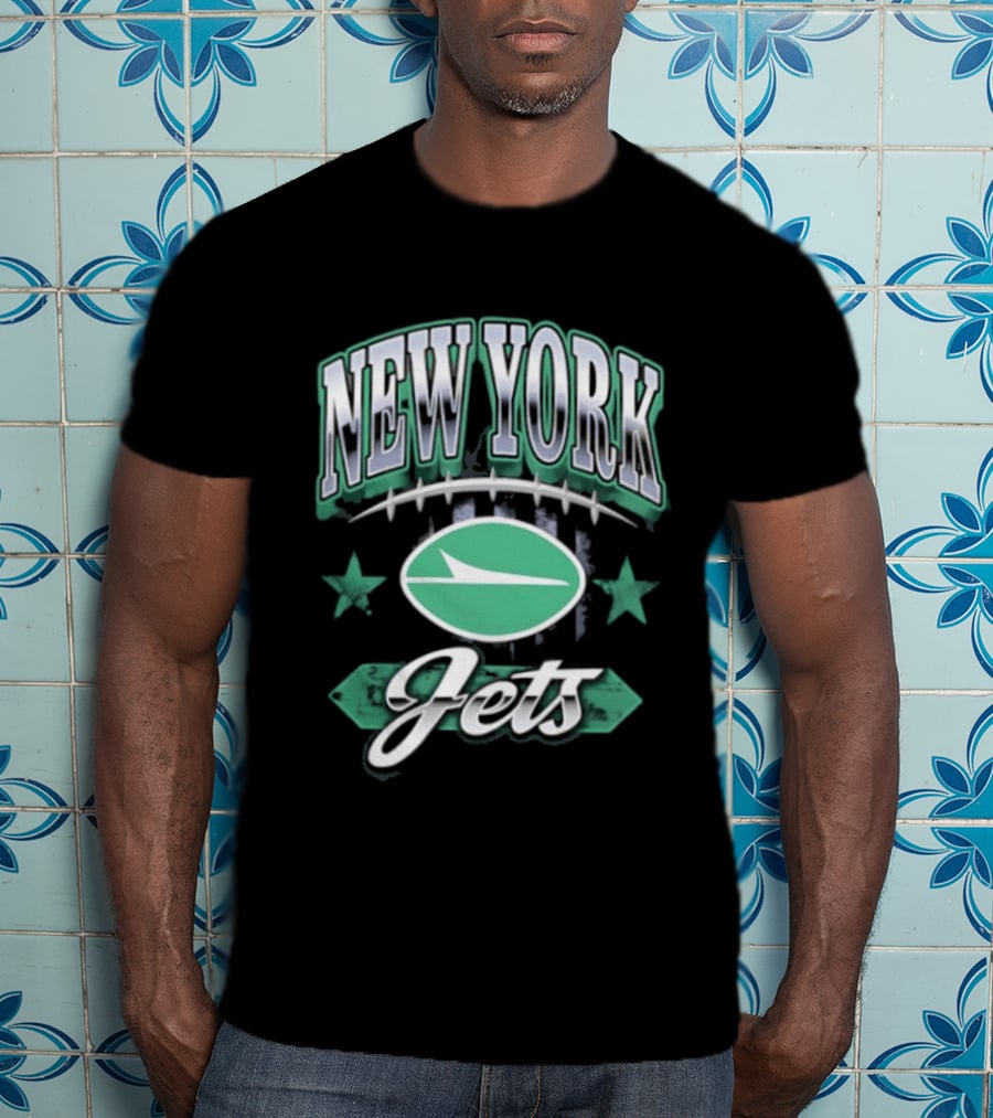 New York Jets Americana 2026 Oval Emblem Stars T-Shirt