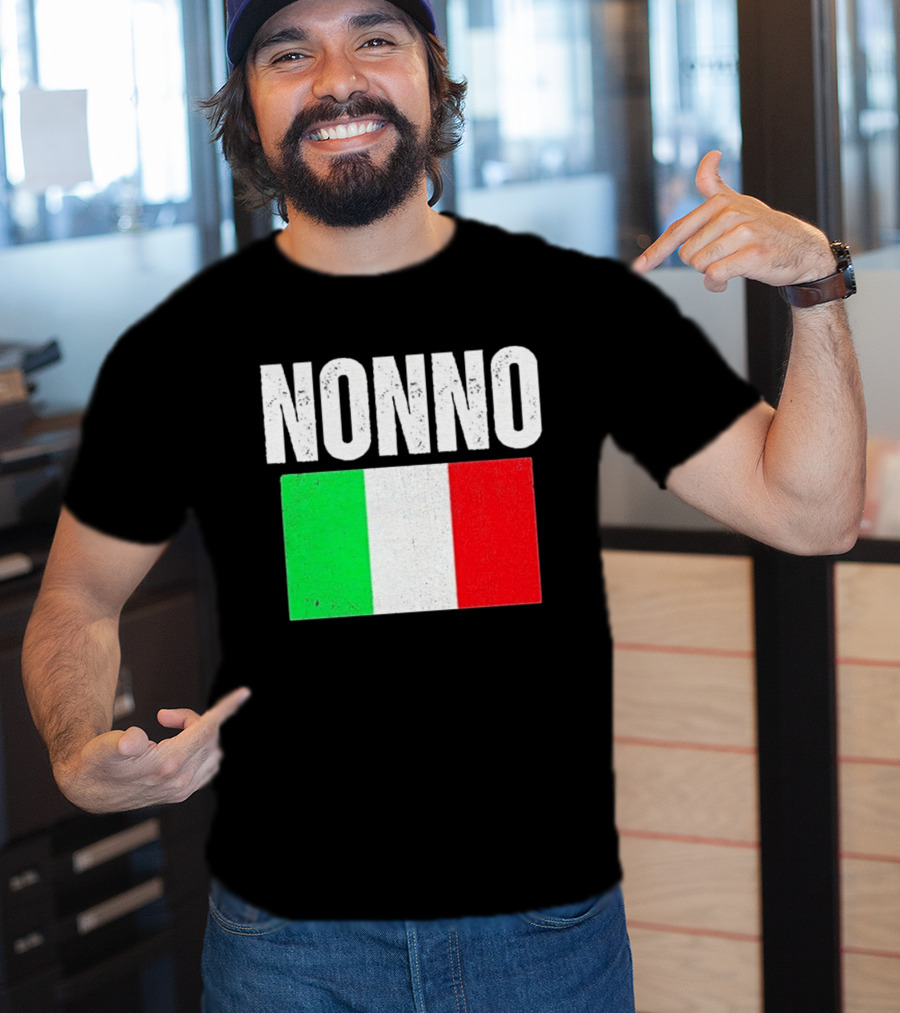 Nonno Italian Flag Patriotic Italy Heritage T-Shirt