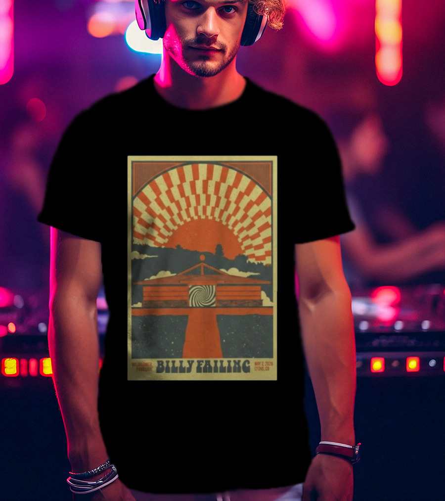 Billy Failing Wildflower Pavilion May 2 2026 Lyons CO T-Shirt