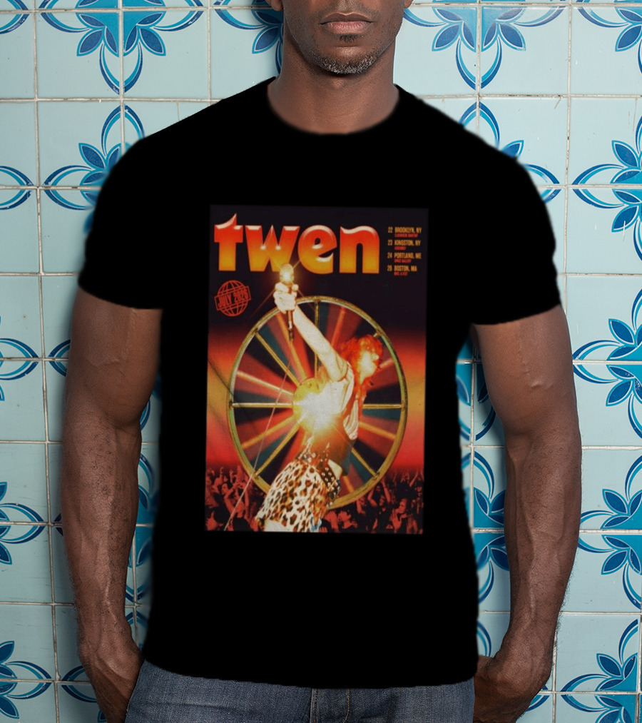 Twen Summer Heat Tour July 2026 Brooklyn Kingston Portland Boston T-Shirt