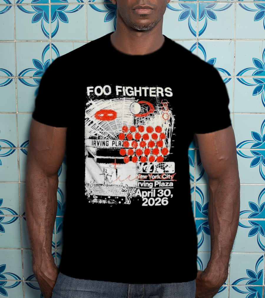 Original Foo Fighters Secret Show Irving Plaza New York City April 30 2026 Your Favorite Toy T-Shirt
