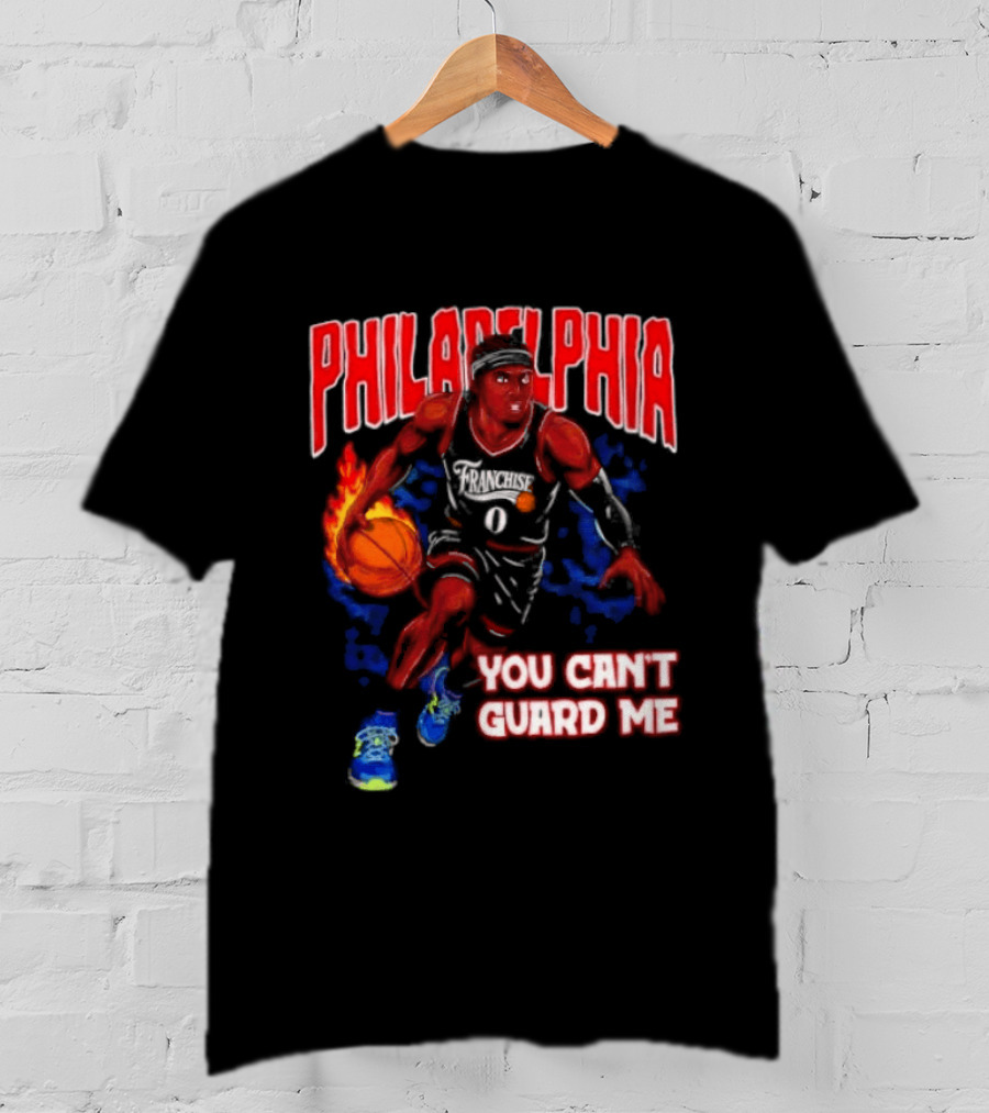 Philadelphia Tyrese Maxey You Can't Guard Me Basketball T-Shirt