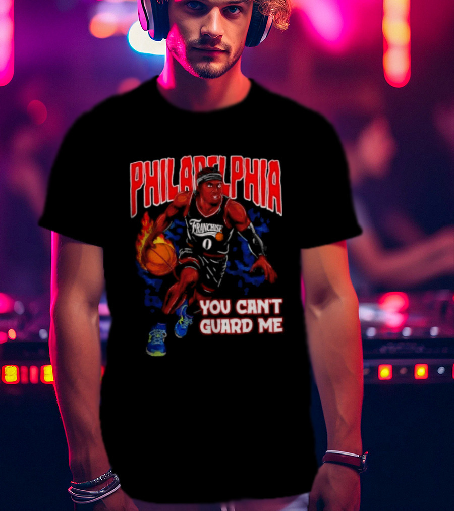 Philadelphia Tyrese Maxey You Can't Guard Me Basketball T-Shirt